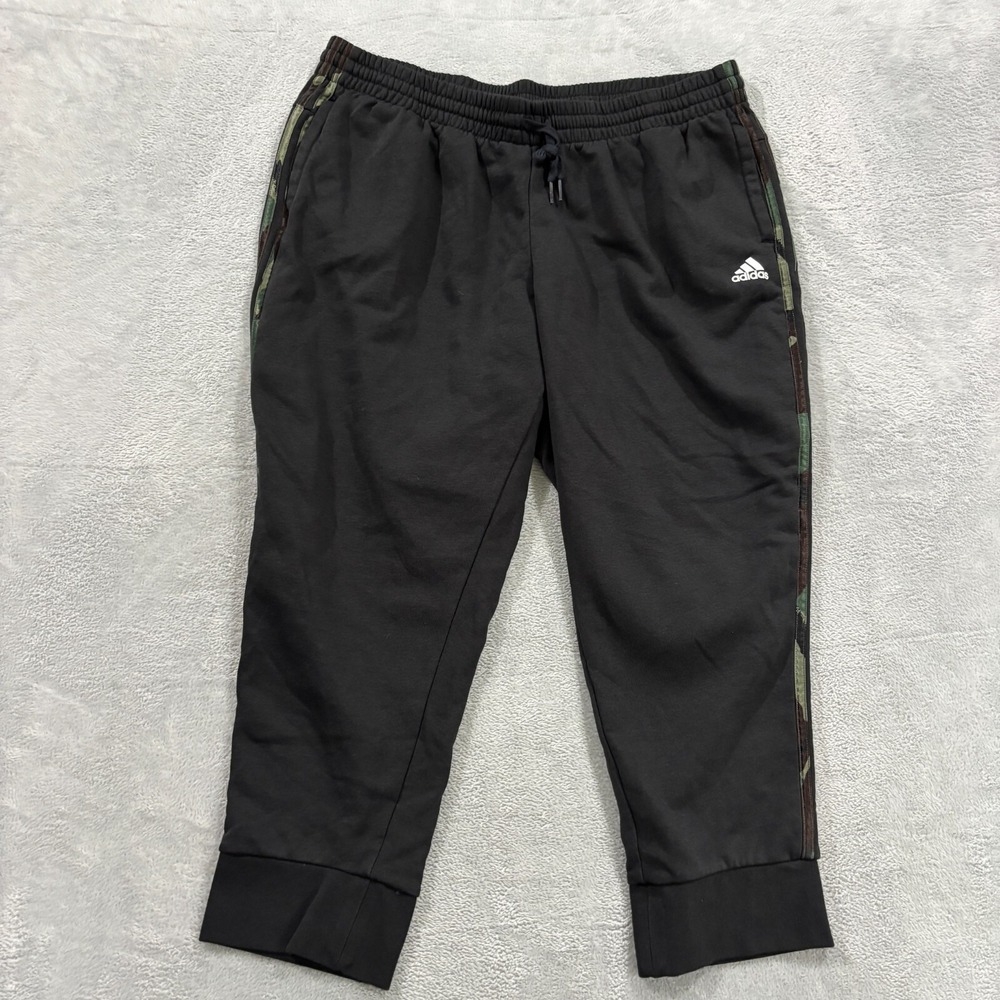 Adidas Track‎ Pants Womens 3X Camouflage Stripes Training Black Camo Athletic